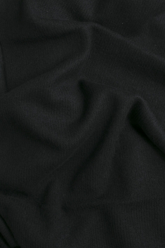 Écharpe cachemire tricotée - Noir